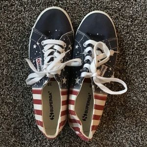 Superga American flag shoes